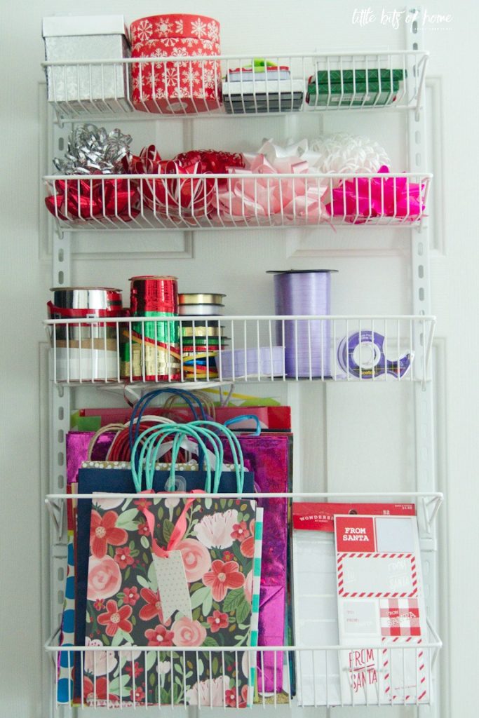 Wrapping Paper Storage Hack
